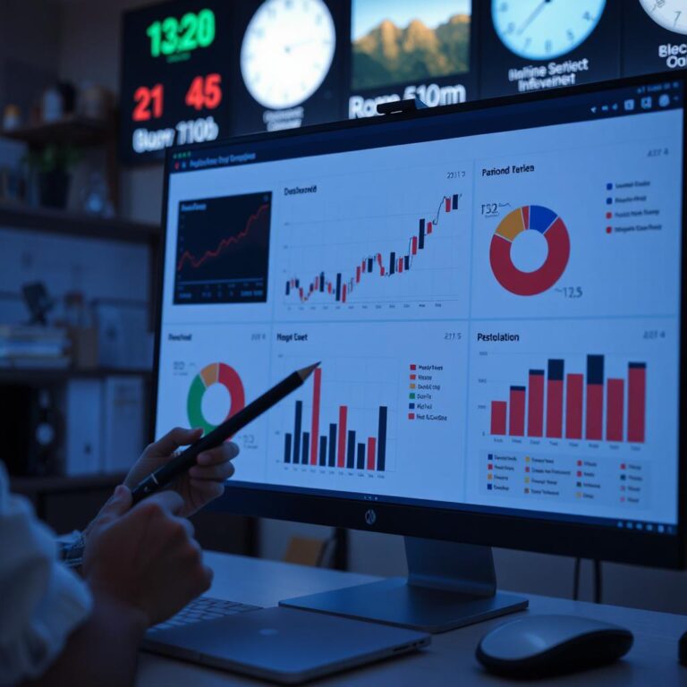Business Intelligence dashboards with Power BI showing startup performance metrics